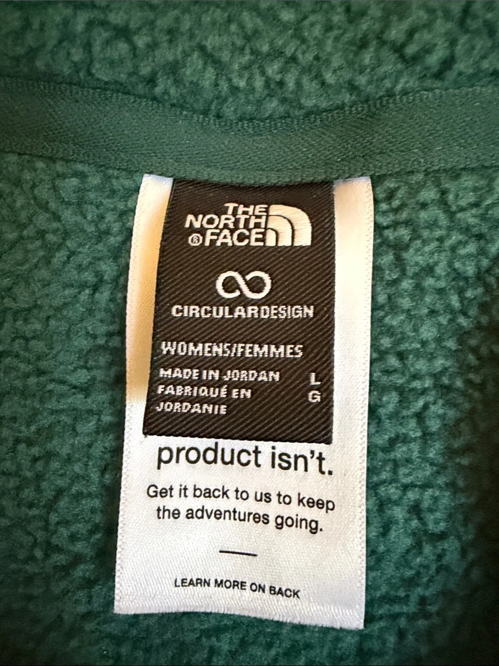 The North Face kids Two-Tone Teal Green Quarter-Zip Fleece Pullover